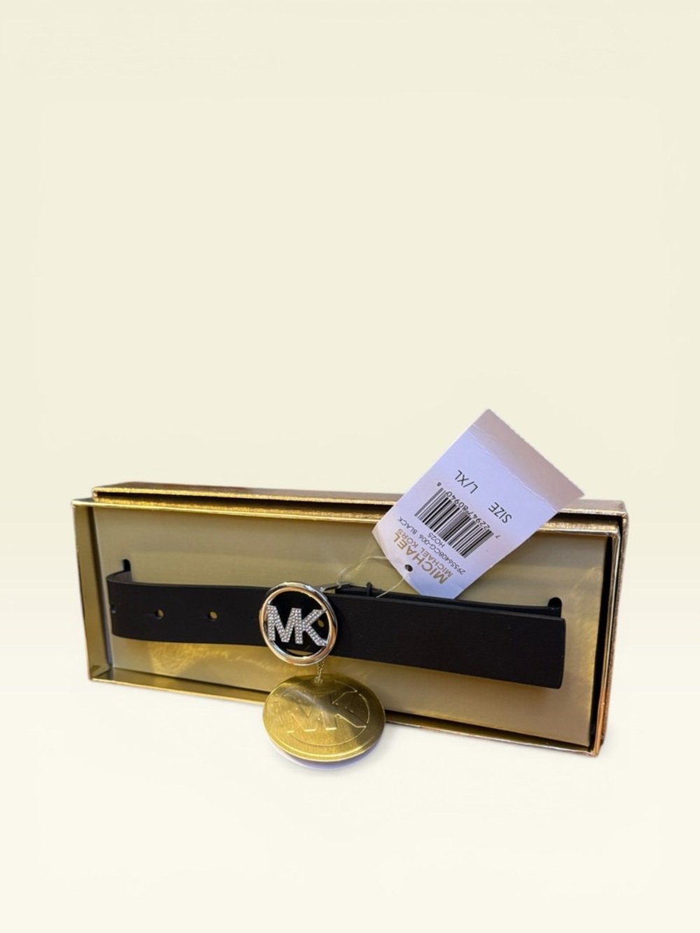Michael Kors Women's Pave Logo Belt - Picture 3 of 4